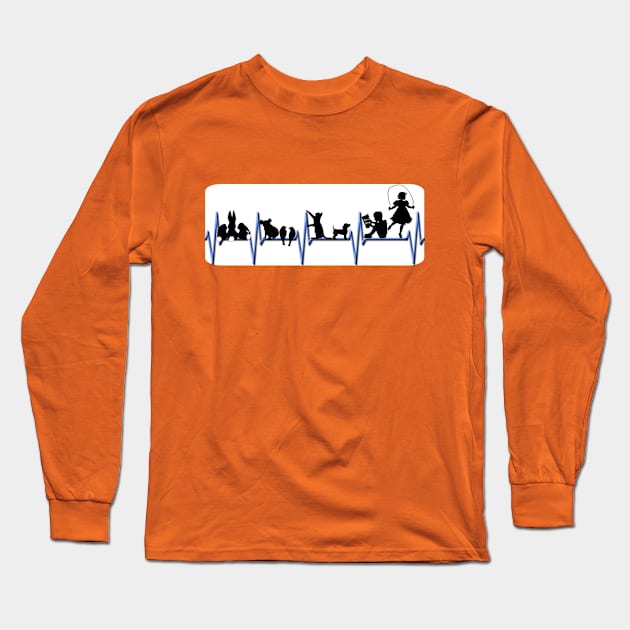 Life on a Heartbeat Long Sleeve T-Shirt by ellenaJ